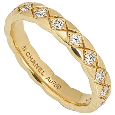 chanel gold diamond ring|chanel diamond rings for women.